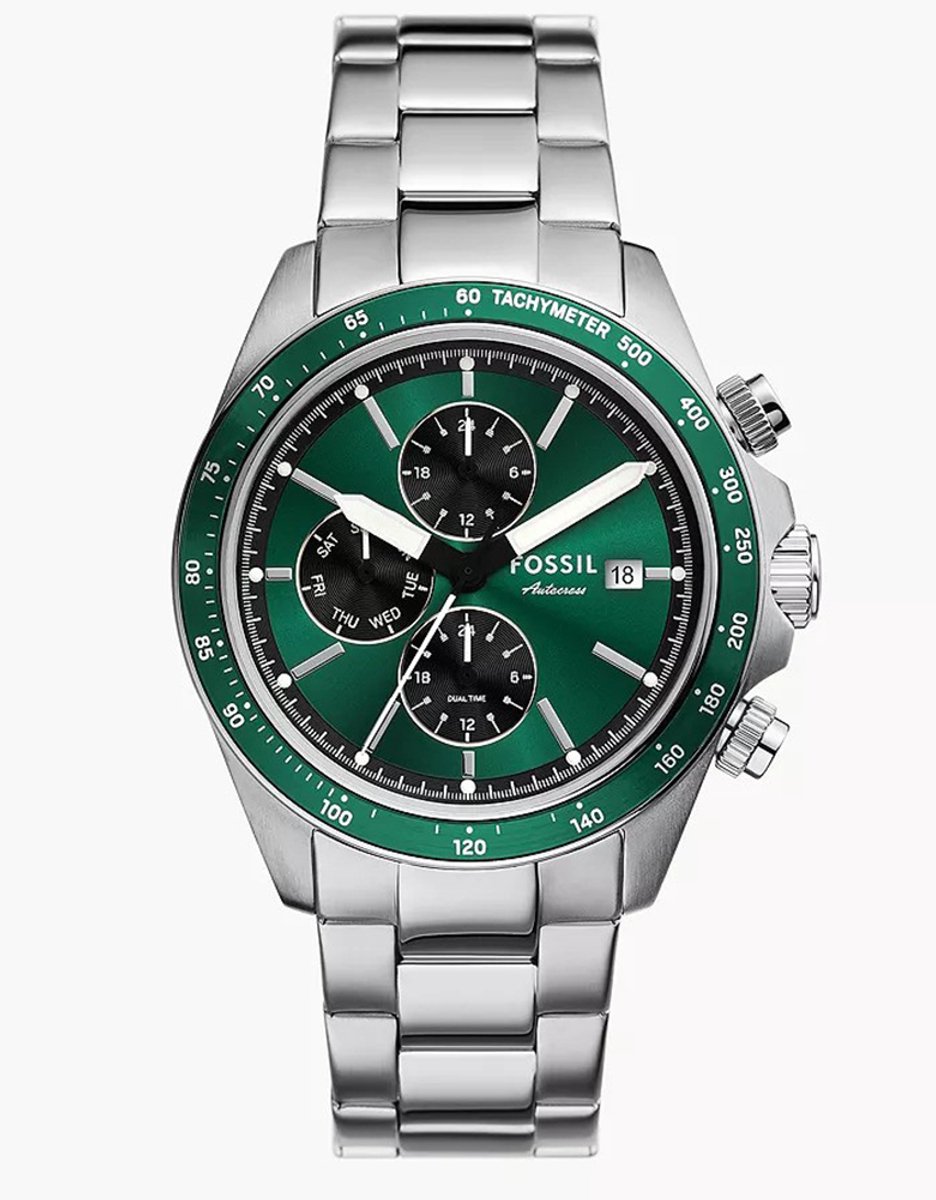 FOSSIL AUTOCROSS Heren Horloge 42 mm - Zilverkleurig