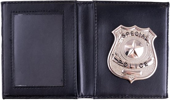 Badge politie met portemonnee