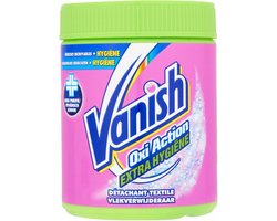 Vanish Oxi Action - Extra Hygiene - Vlekkenverwijderaar Poeder - Zonder Bleek - Gekleurde Was - 470 Gram
