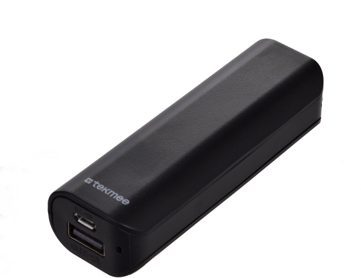 TEKMEE Pocket Powerbank 2200mAh – 1 USB Poort – Draagbare Oplader