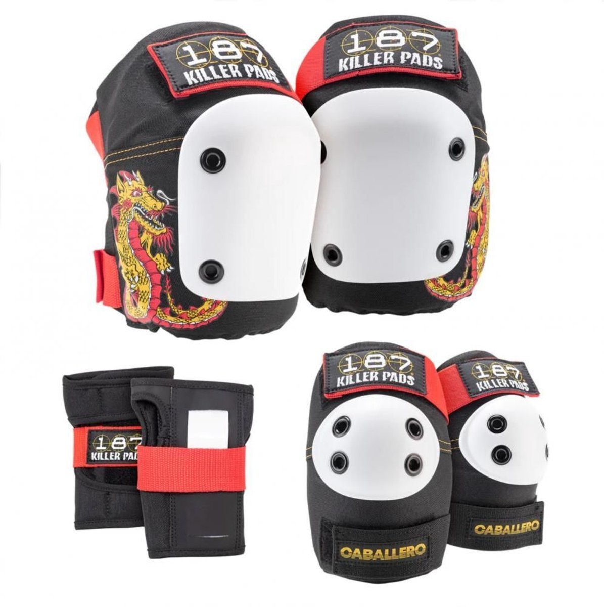 187 Sportbeschermers voor volwassenen, Six Pack-set Caballero 1883