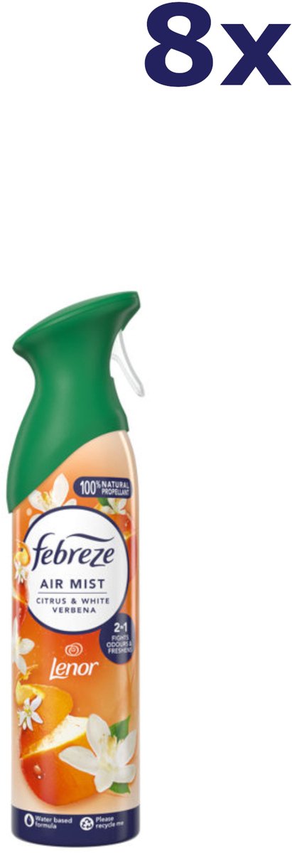 8x Febreze luchtverfrisser 185ml Citrus Verbena