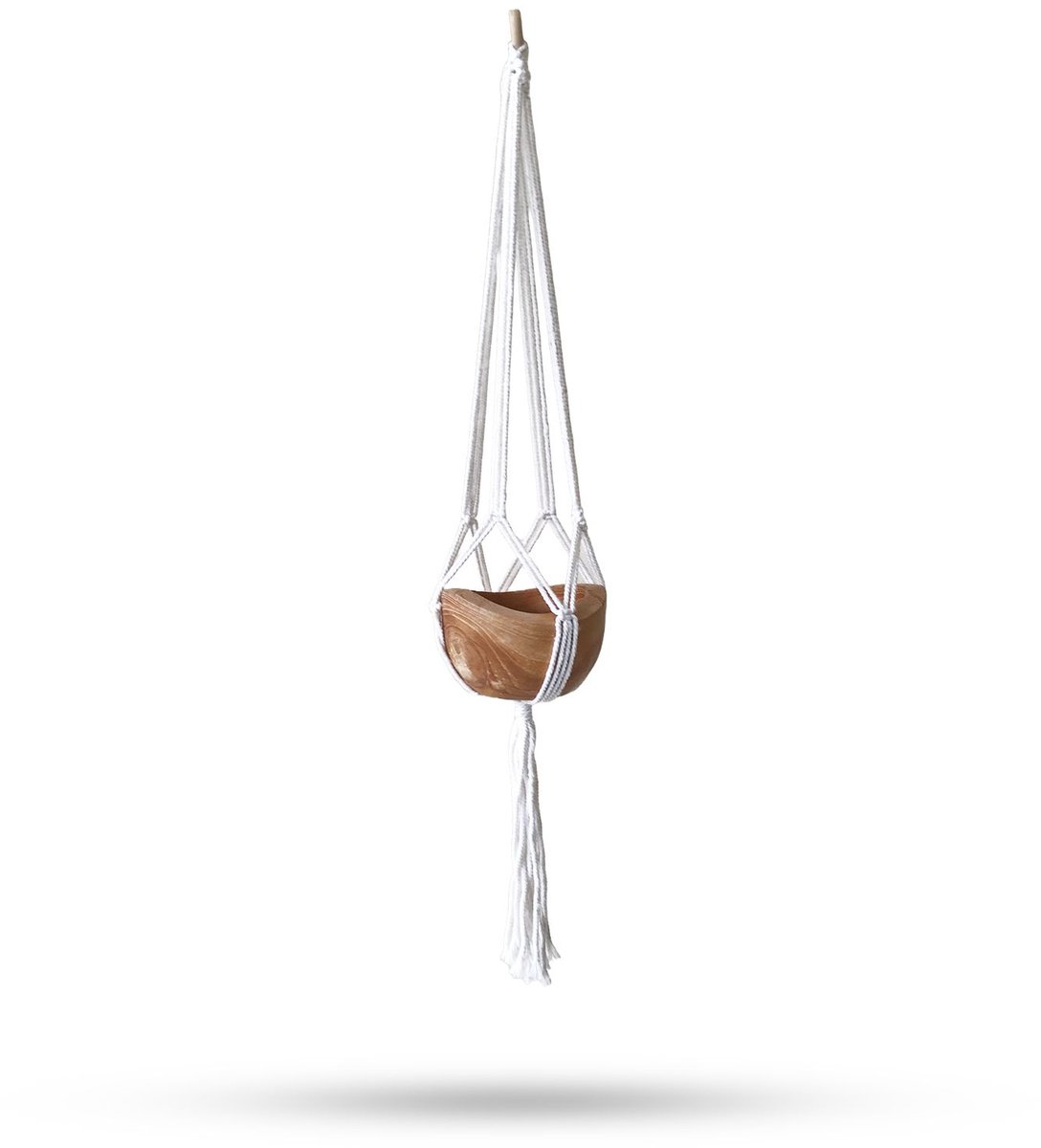 Macramé pannenlap Klassiek - Natuurlijke grote pot