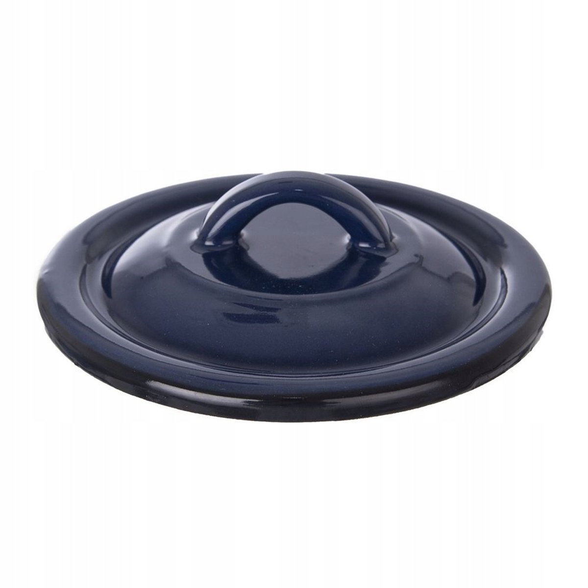 Emalied Deksel Blauw 12 cm - Universeel & Vaatwasmachinebestendig