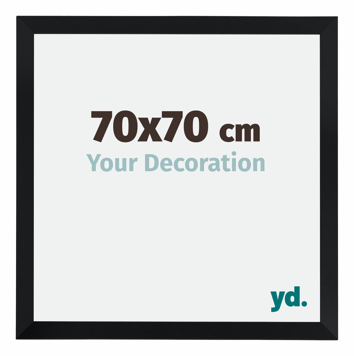 yd. Your Decoration - Fotolijst 70x70 cm - MDF - Zwart Mat - Catania