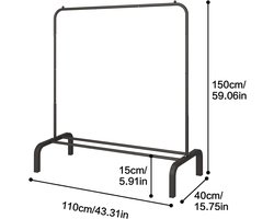 Daily Supplies® Handdoekrek Radiator - Badkamer - Droogrek - Zwart