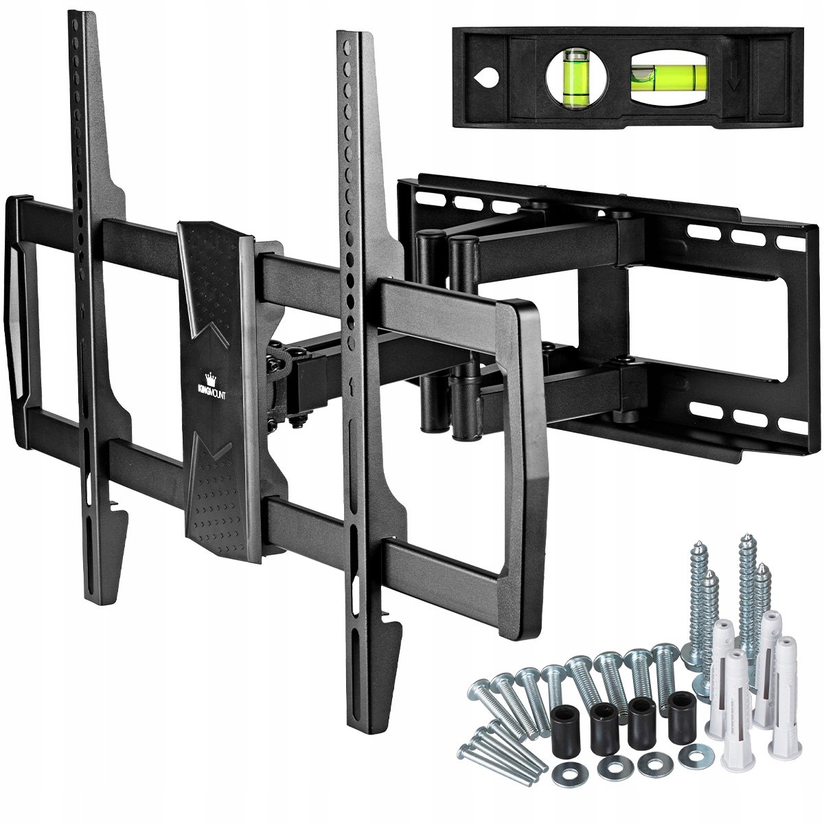 KingMount TV Muurbeugel 32-80 inch, Draaibaar & Kantelbaar, 45.5kg