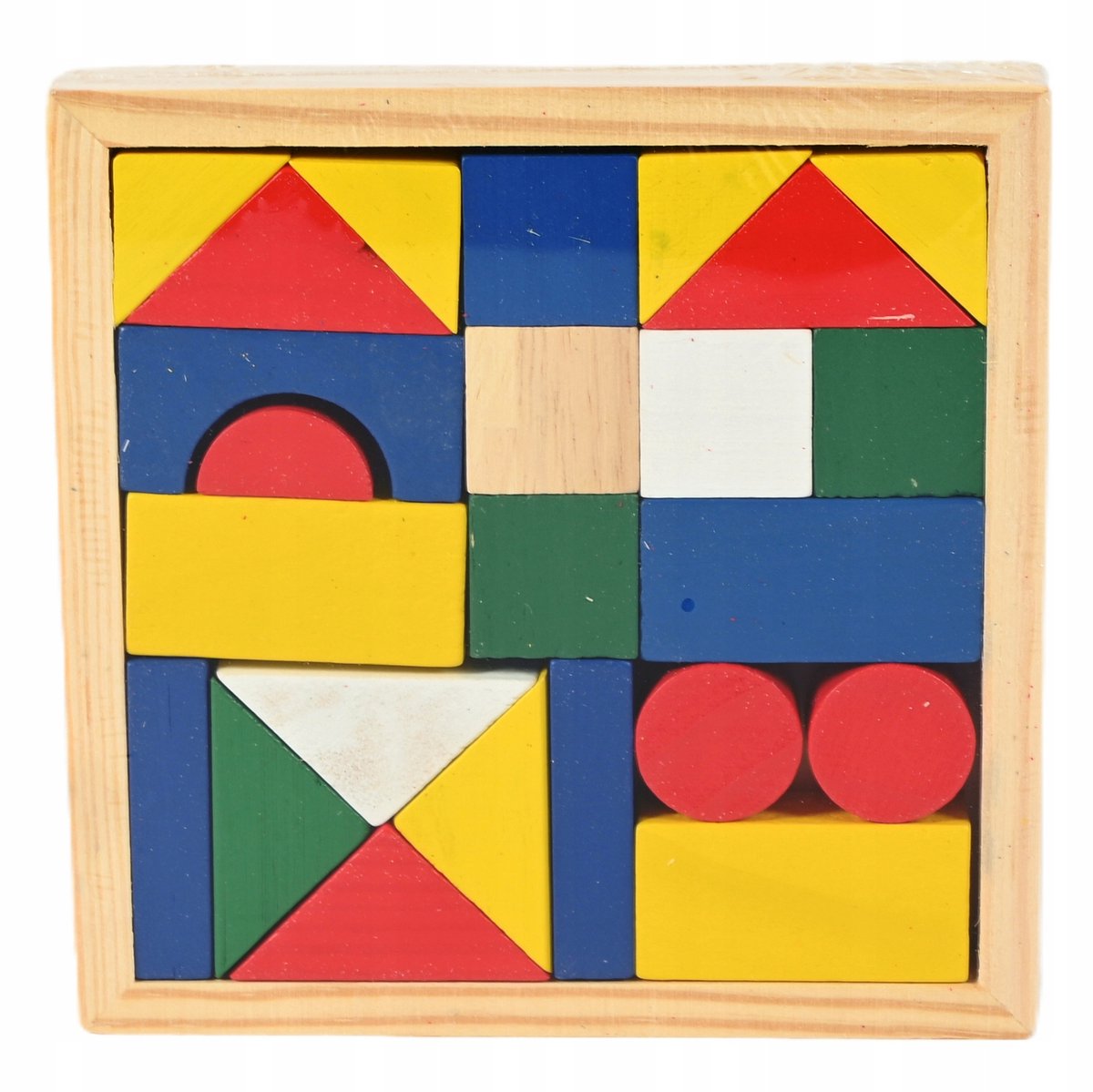 Houten Geometrische Puzzel voor Kinderen - 24 Delen