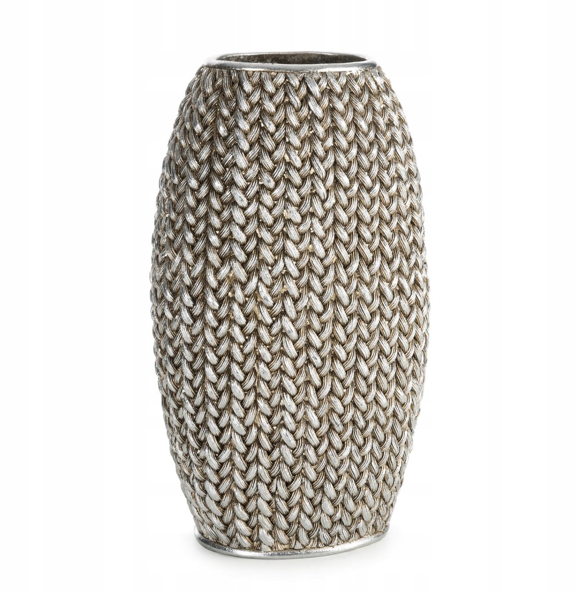 Decoratieve Vaas Moli 16x12x27 cm Zilverkleurig