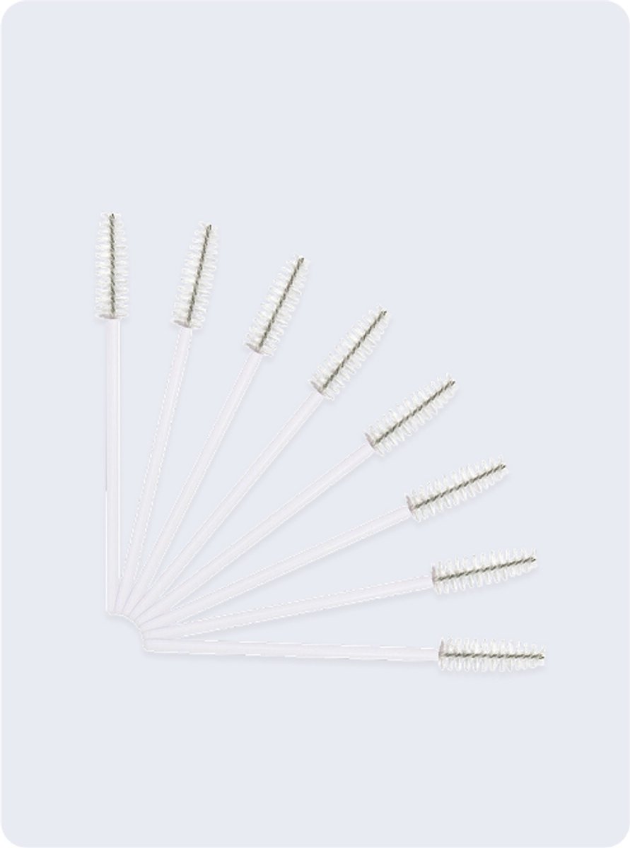 Brow Brushes 100 pcs – White