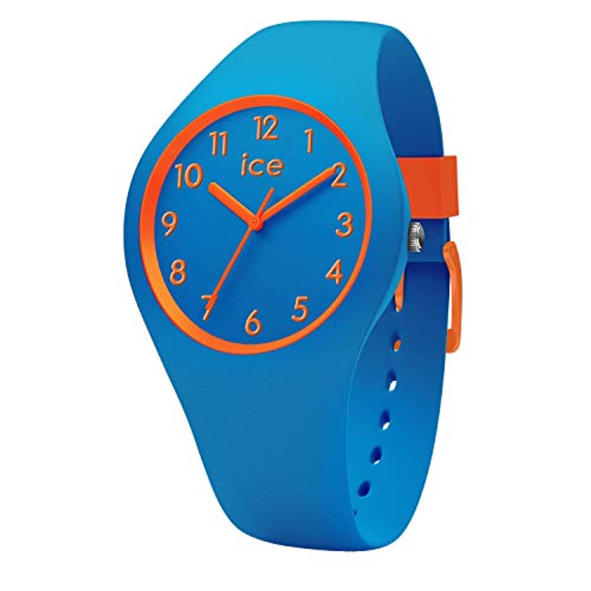 Blauwe kinderen horloge met silicone band - Robot design