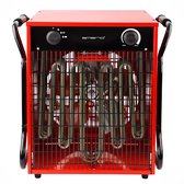 Emerio Power Ventilatorkachel - Bouwkachel - Werkplaatskachel - 150 m² - 15000W - 400V - 2 Temperatuur instellingen - Regelbare thermostaat - 1.2m snoer - IP24 - Omvalbeveiliging - Ventilatiefunctie - FH-117330 Rood