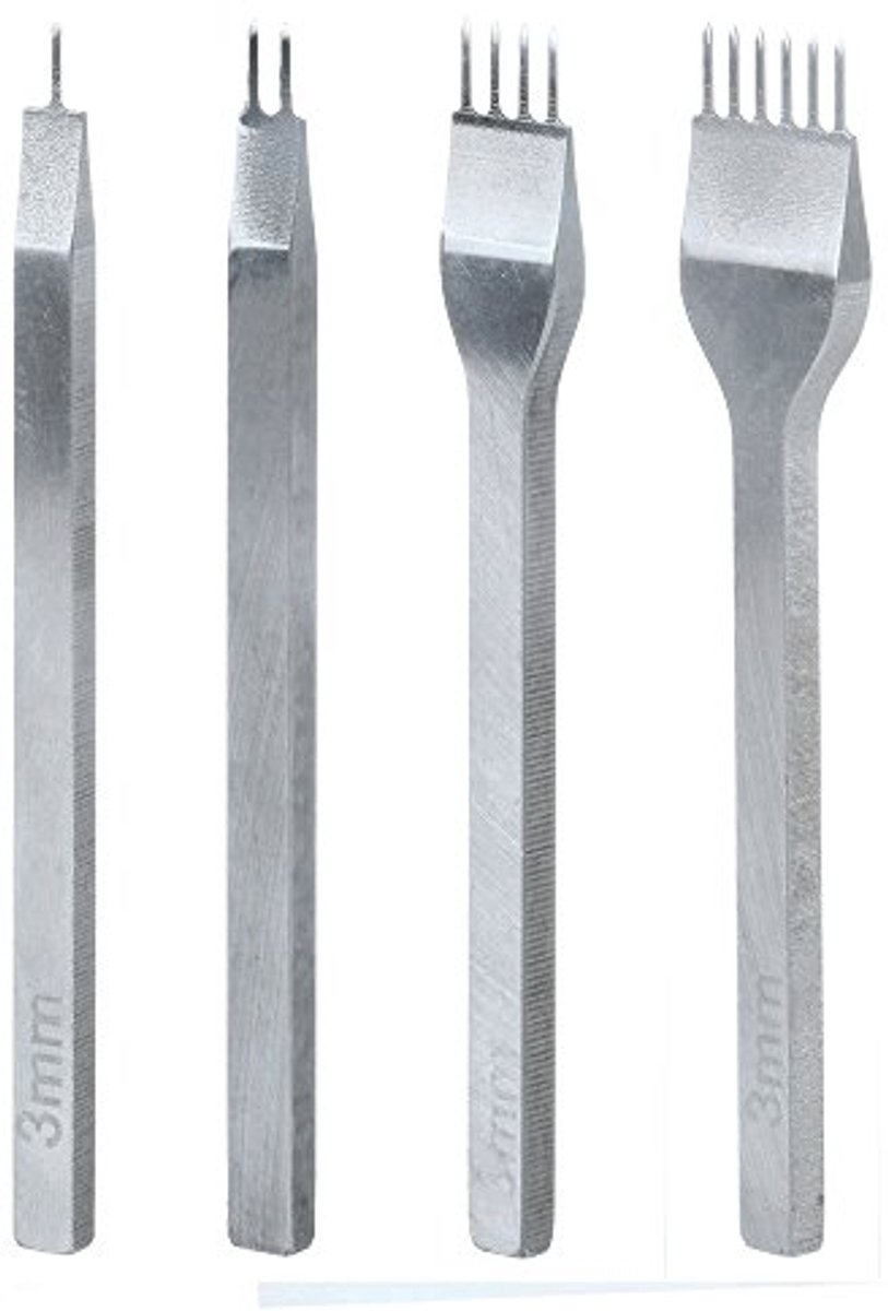 DIY Leerbewerkings Gereedschapset voor Gaten Perforeren 4 Stuks