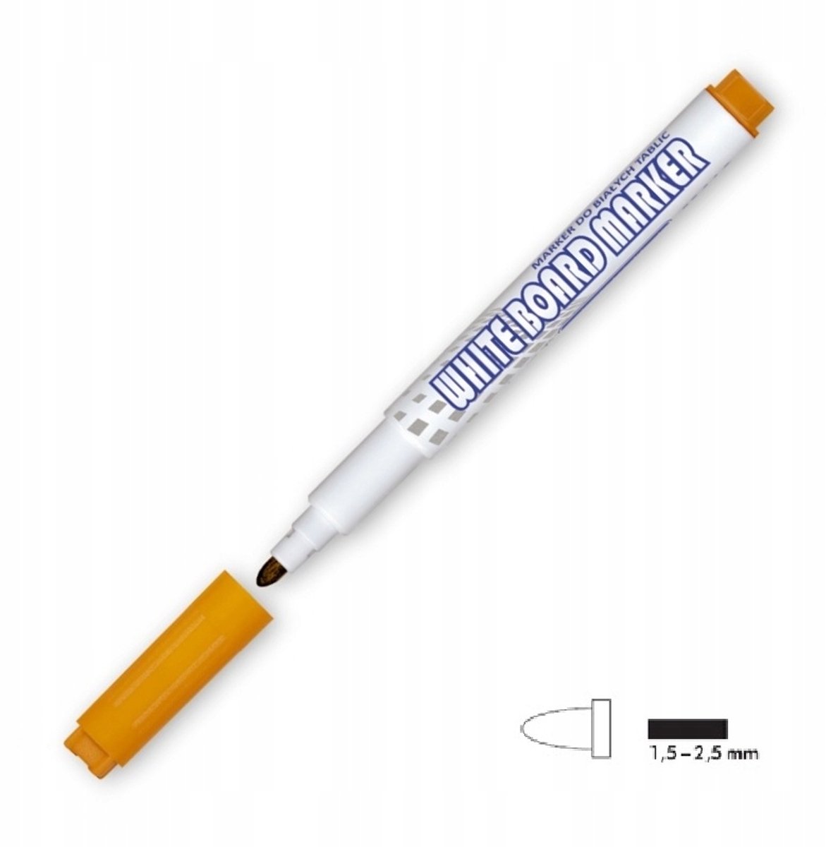 Granit Marker M410 Pastel Oranje - Dunne Stift voor Whiteboards