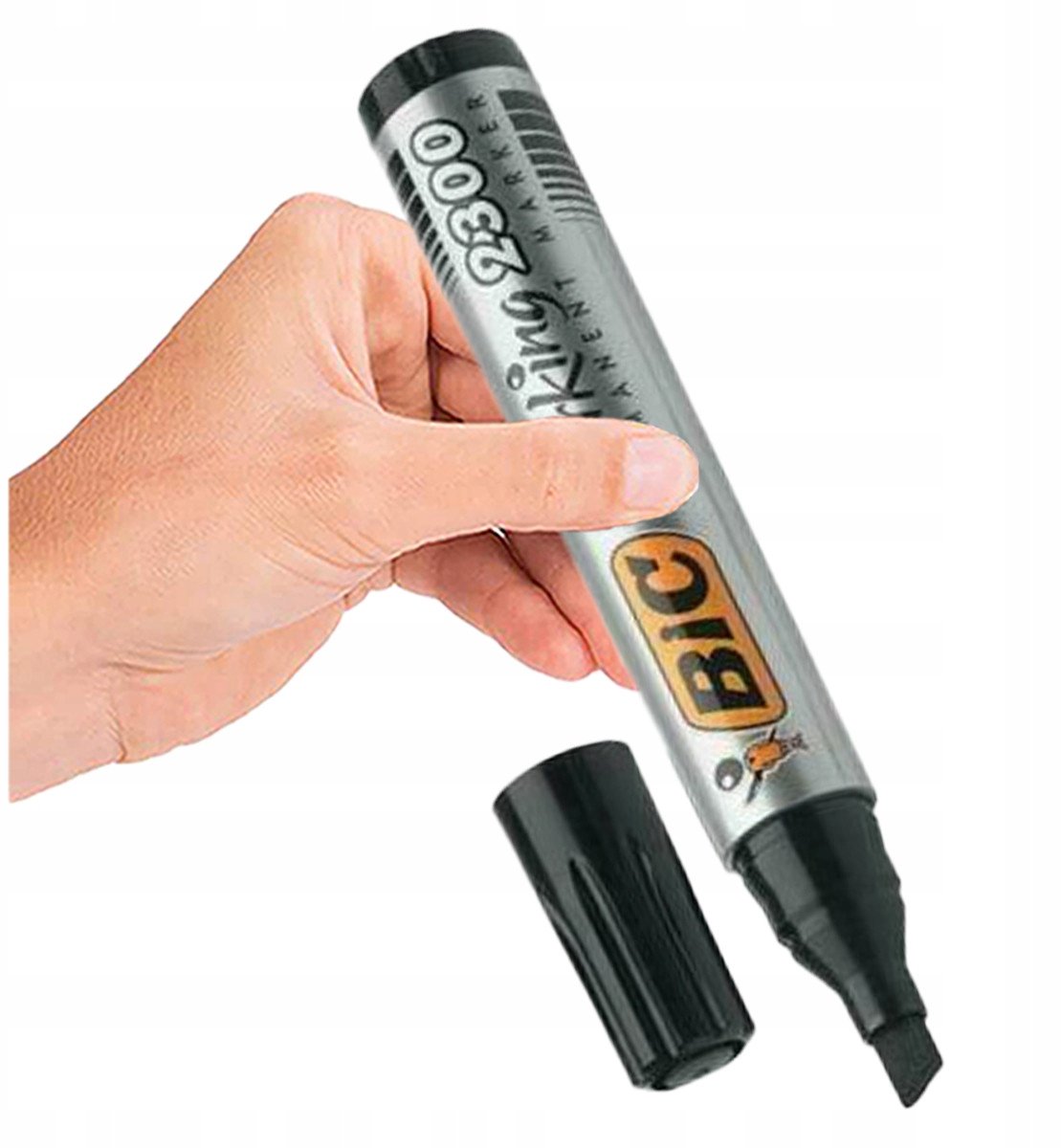 BIC MARKING 2300 Permanente Marker Zwart, 3-5mm, Afgeschuinde Punt