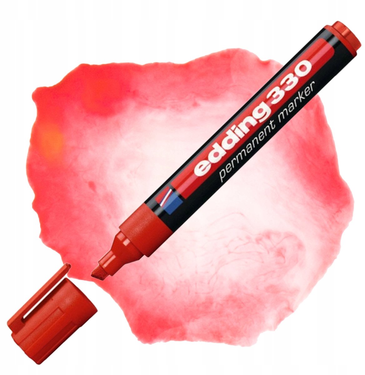Edding Rode Stift met Vlakke Punt - Permanent Marker 1-5mm