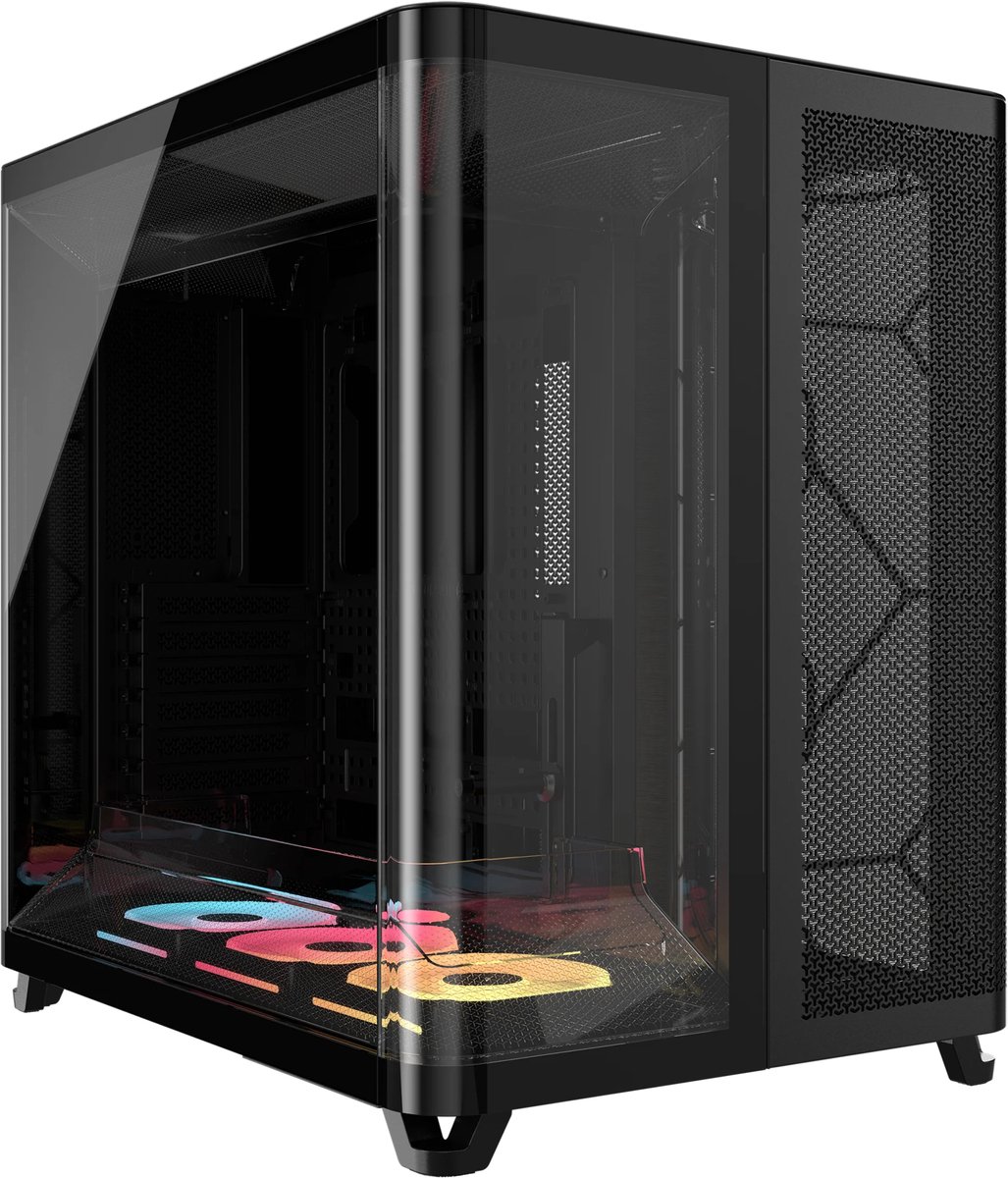 Corsair AIR 5400 LX-R RGB iCUE LINK Midi Tower Zwart