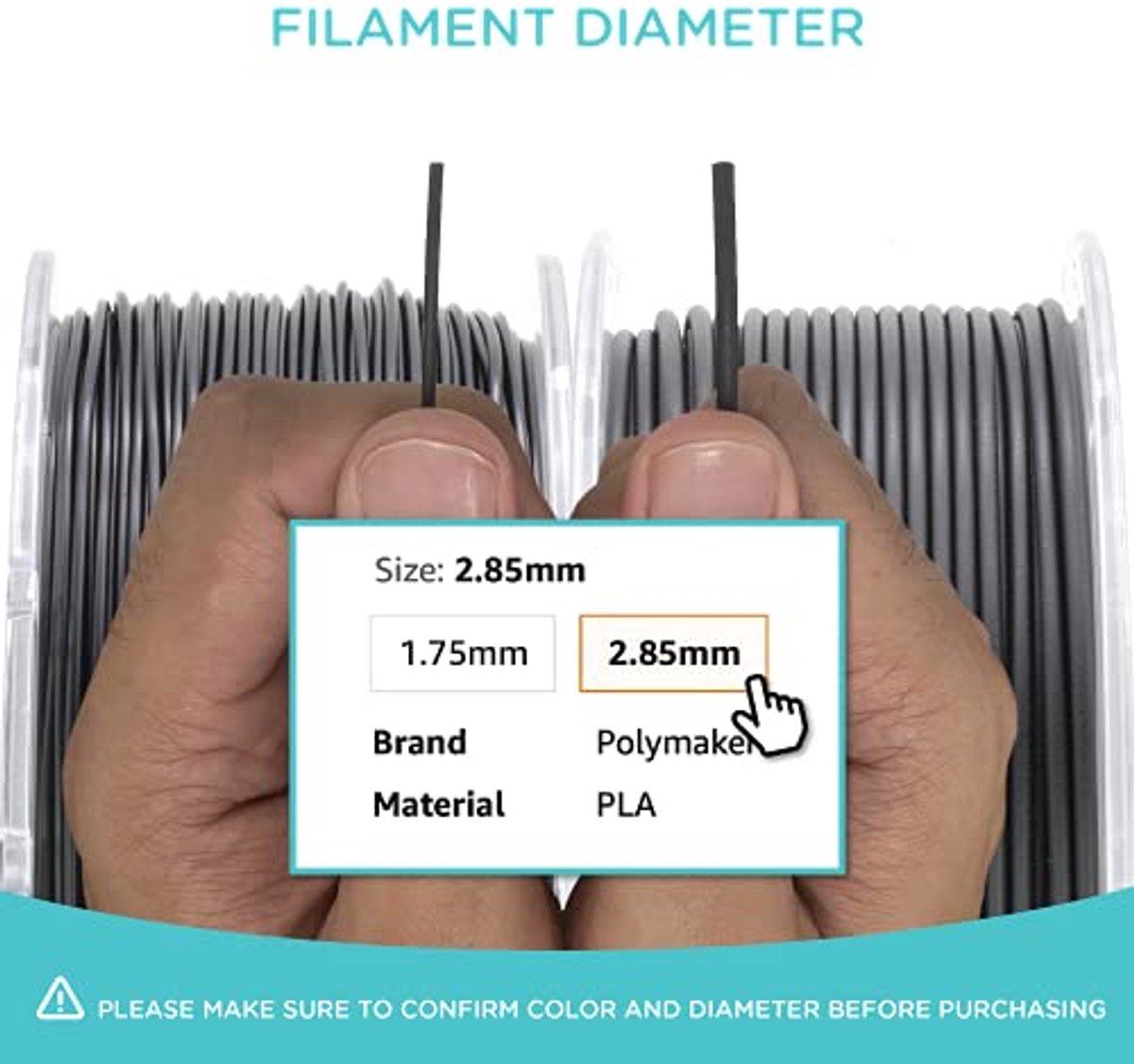 Filament PLA 2.85mm 1000g Wit - Duurzaam en Robuust