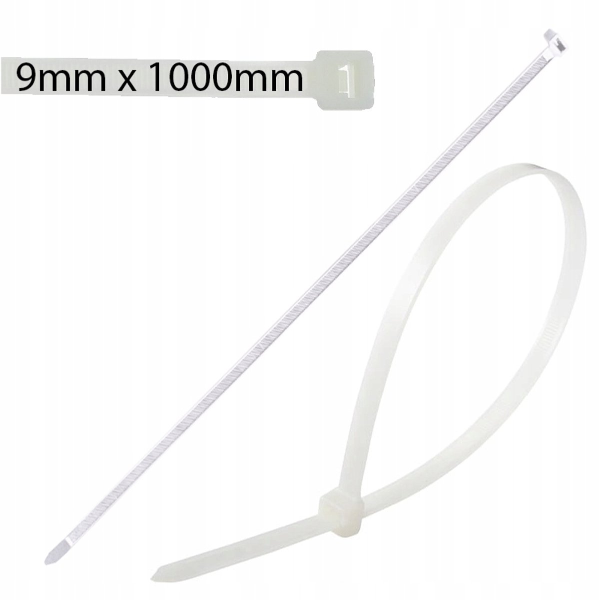 Witte Kabelbinders 9mm x 1000mm - 2 st