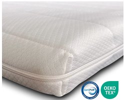 EasyBedden® Topper - Topdekmatras 140x190 - Koudschuim - Hybrid GEL  - Luxe Tijk - 6 cm dik - Orthopedisch - Actie !!!