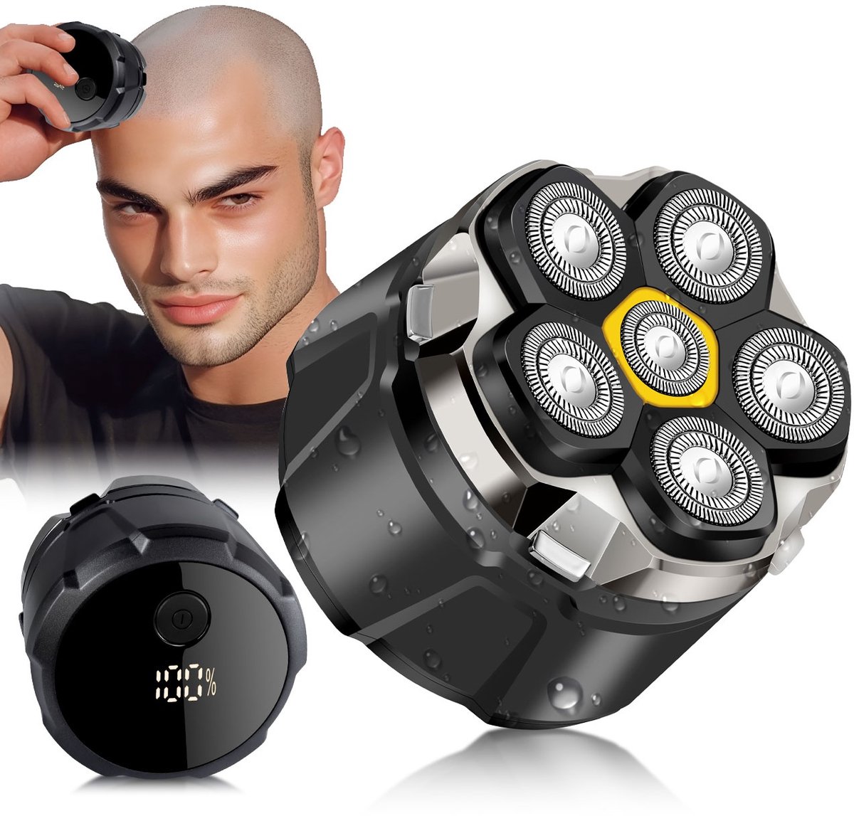 SOLIMPIA Elektrisch Scheerapparaat 6D Zwevende Scheerkoppen - afbeelding 2