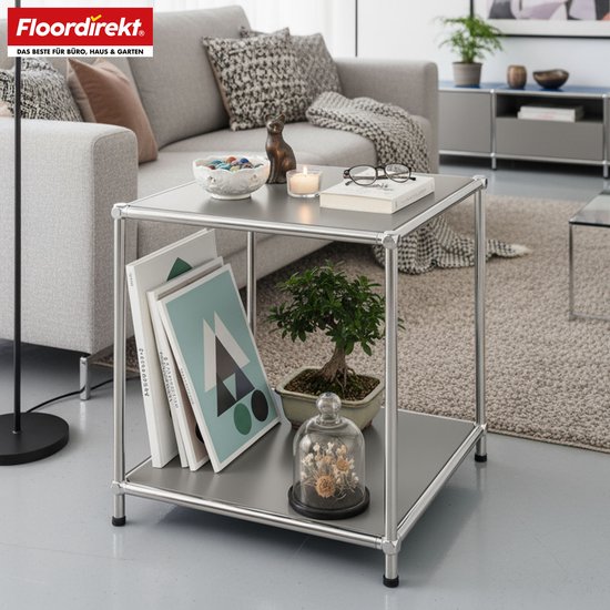 Modon Rek FLOORDIREKT Metalen Rek Concept Epure MK-012 - 2-Laags Opbergrek Met ...