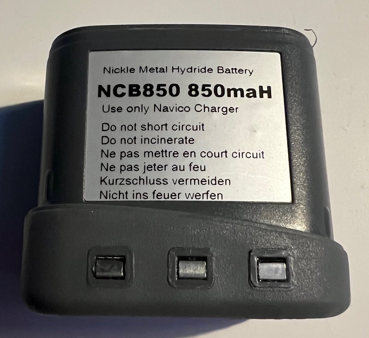 Simrad NCB850 - Oplaadbare 850mAh NiMh-batterij voor Navico Axis 150/250/200 VHF marifoon