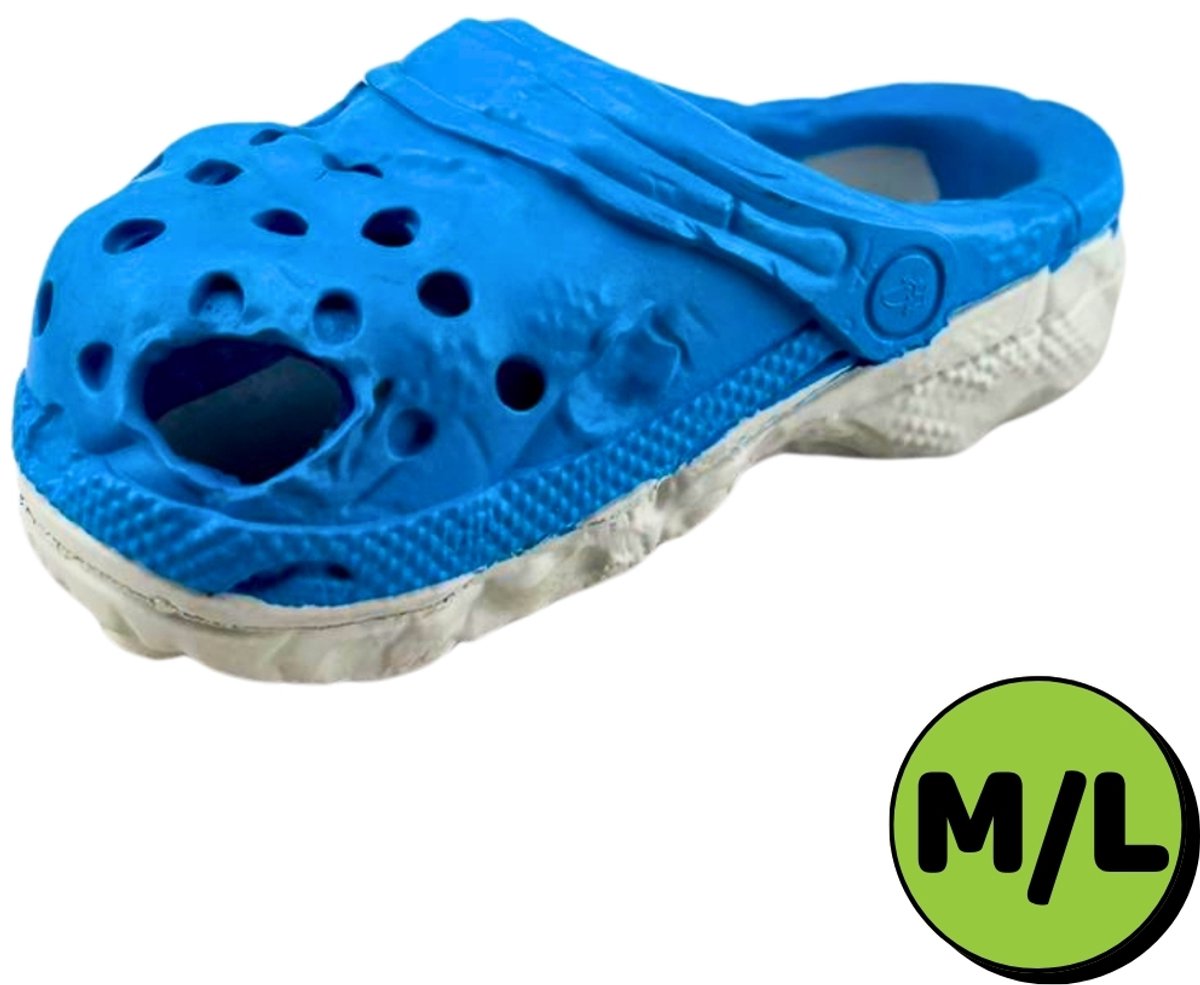 Sterk Hondenspeelgoed Slipper - Kauwspeelgoed Hond - Apporteerspeeltje - Duurzaam Rubber - Maat M/L - HappyPaws