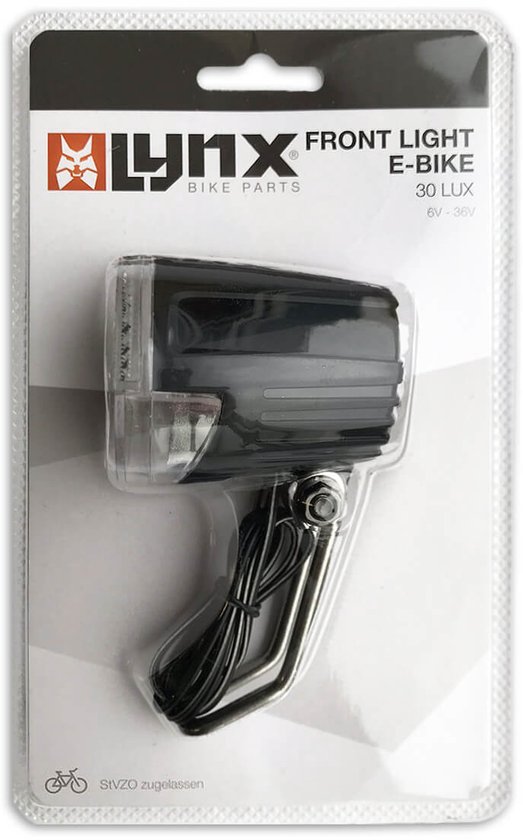 Lynx Koplamp E-bike Led 30 Lux Zwart — afbeelding 3