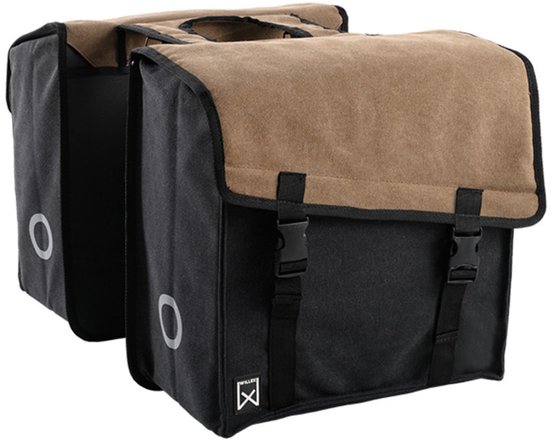 Willex Double Canvas Sacoche 101-38 litres - Marron / Noir