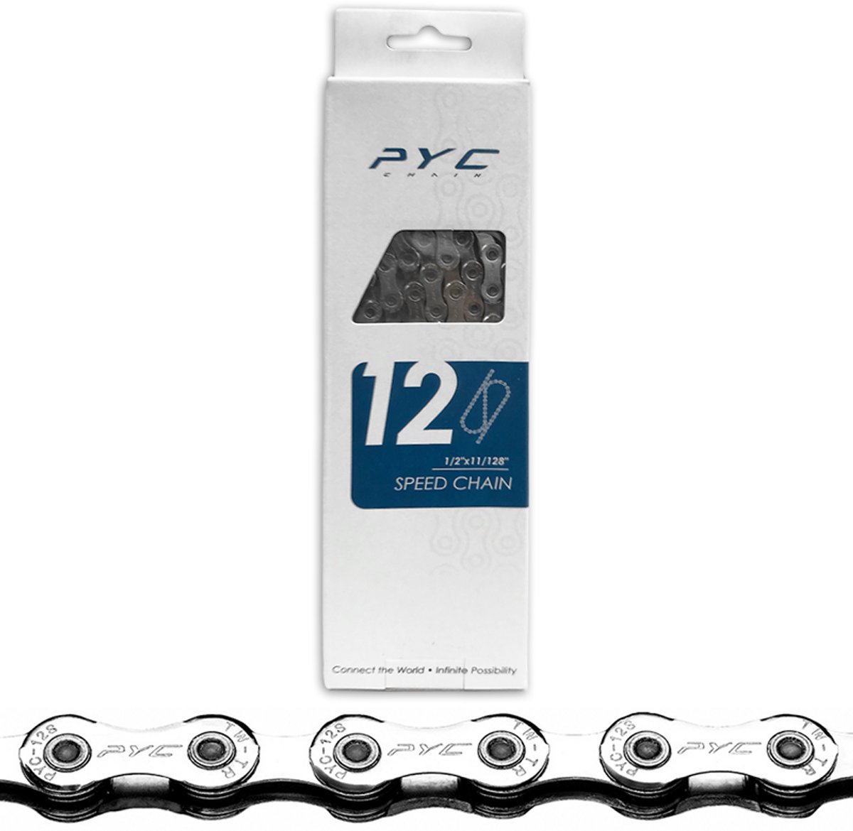 P.Y.C. Fietsketting 12 speed - 1/2x11/128Inch - 126 Schakels