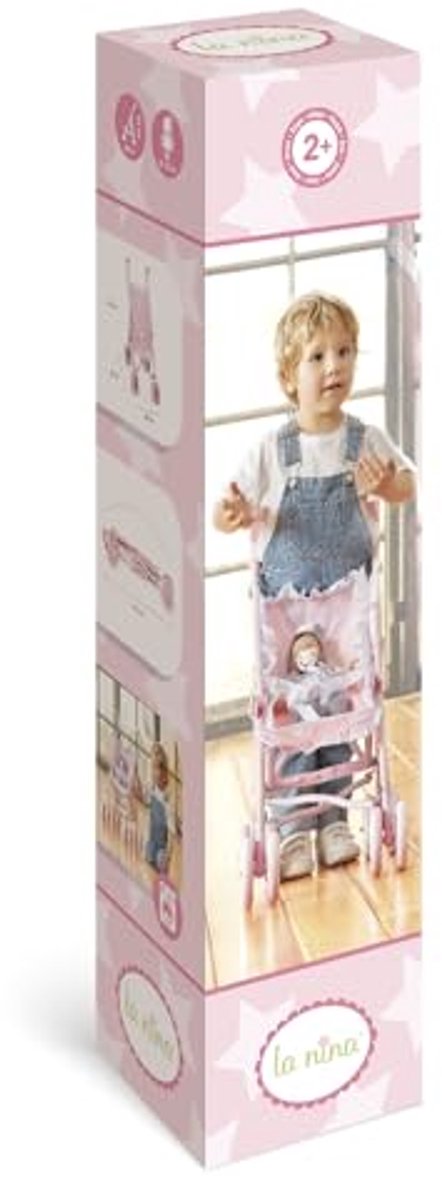 Grote Roze Kinderstoel Carlota - Ideaal voor Poppen En Imitatiespel