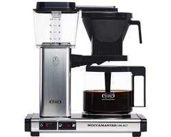 Moccamaster KBG Select - Filterkoffiezetapparaat - Polished Silver - 5 jaar garantie