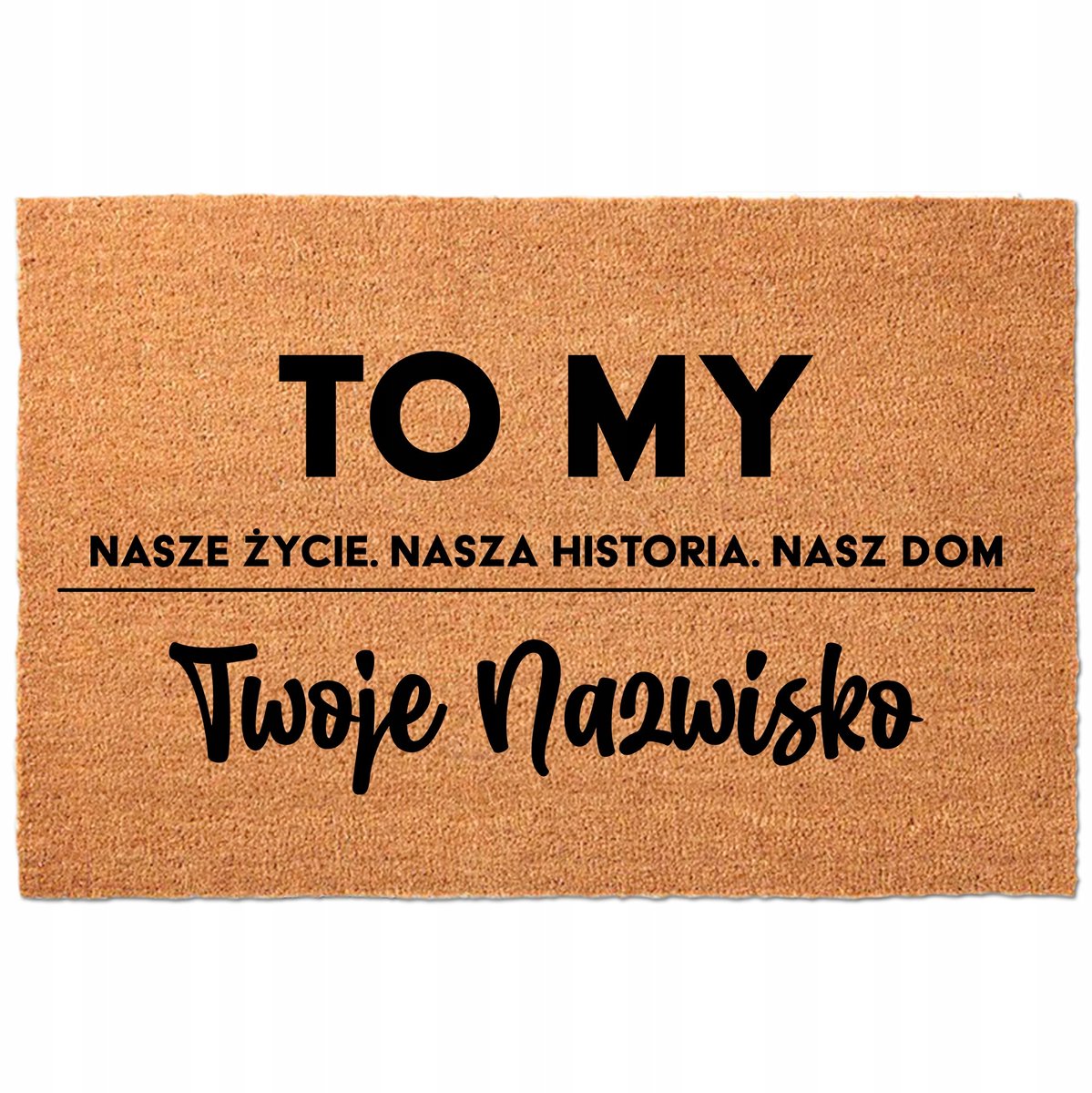 Kokosmat Deurmat 40x60 cm - Personalizer met Uw Naam