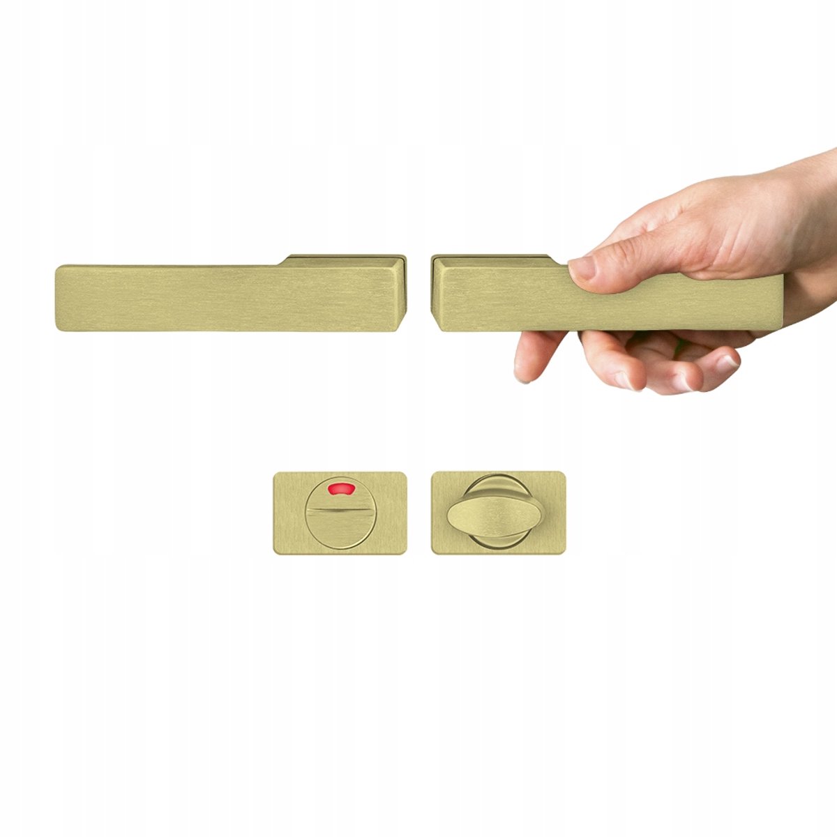 Gouden WC-deurkruk Libera AXA Home Security - Binnendeuren