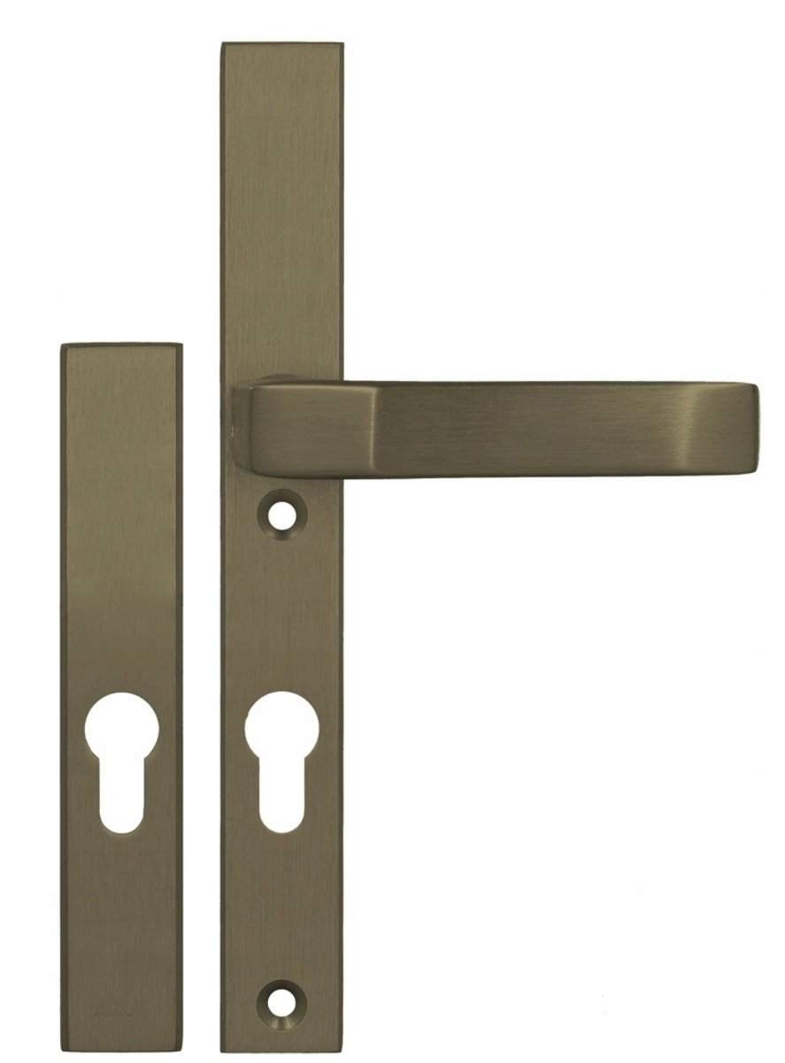 AXA Solo Slim Plus Buitendeurkruk Oud Goud 72mm