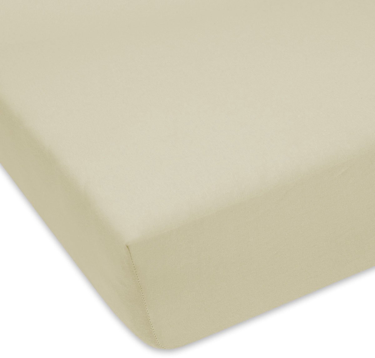 Jersey baby hoeslaken 50x70 cm ecru met elastiek