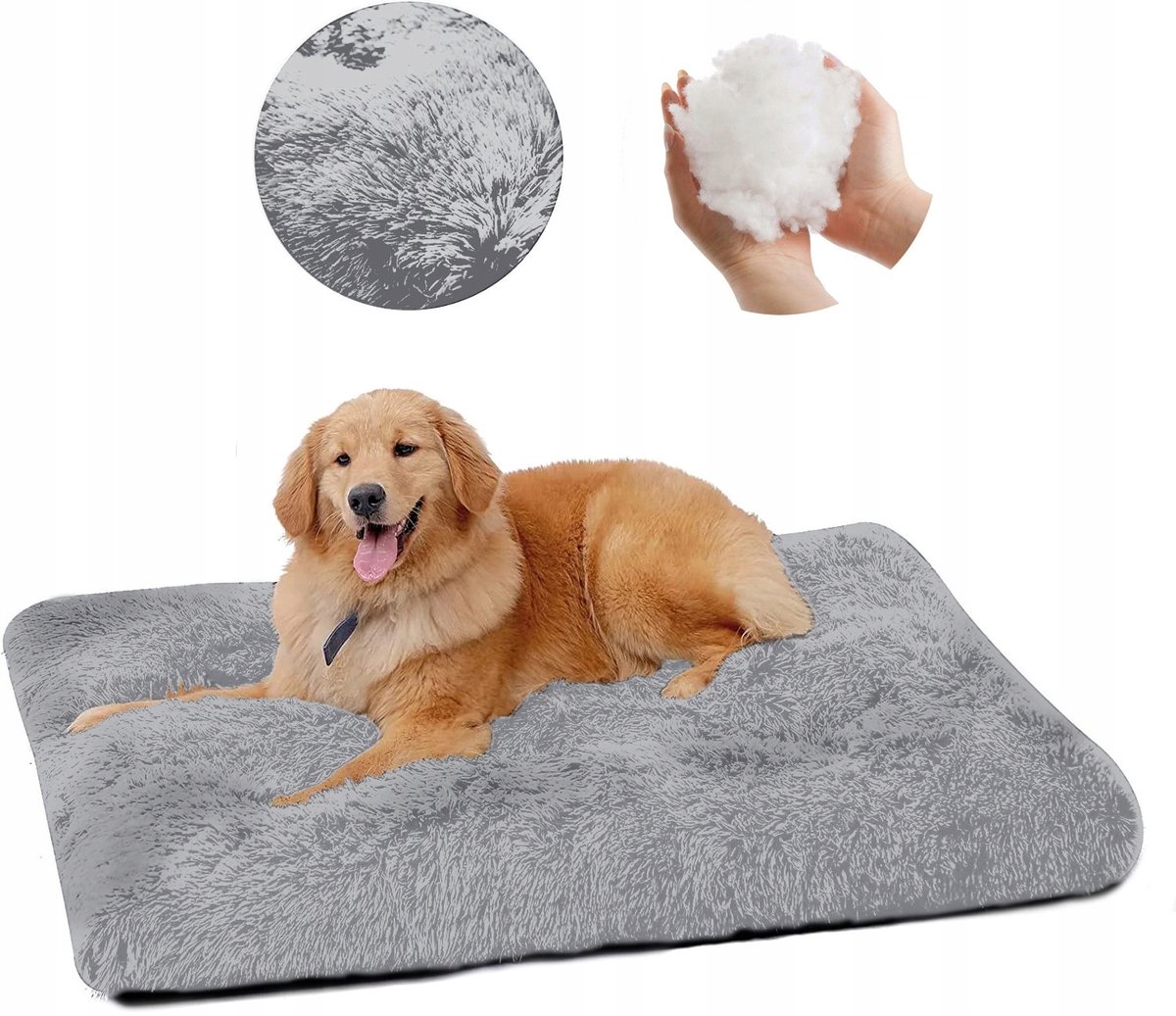 Groot Hondenkussen Shaggy 120x70 cm - Zacht en Warm