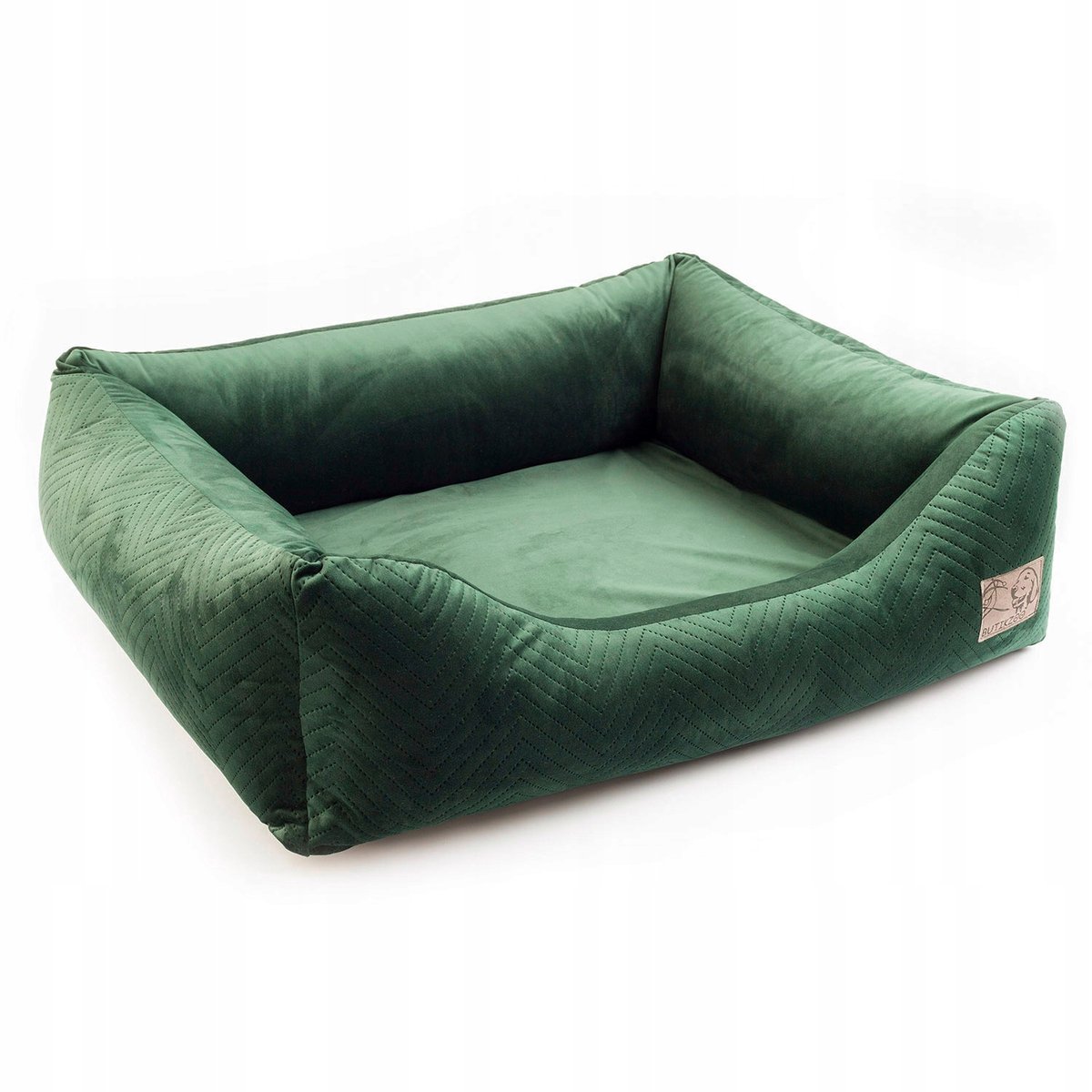 Luxe Velvet Hondenkussen Groen - Comfortabel & Wasbaar - Maat S