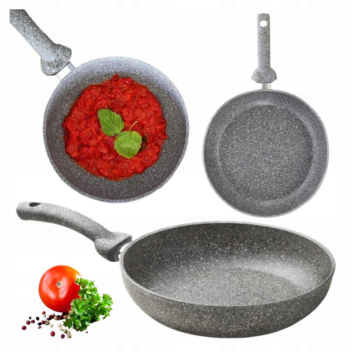 Accademia Mugnano Di Pietra Pan 28 cm - Titanium Steencoating