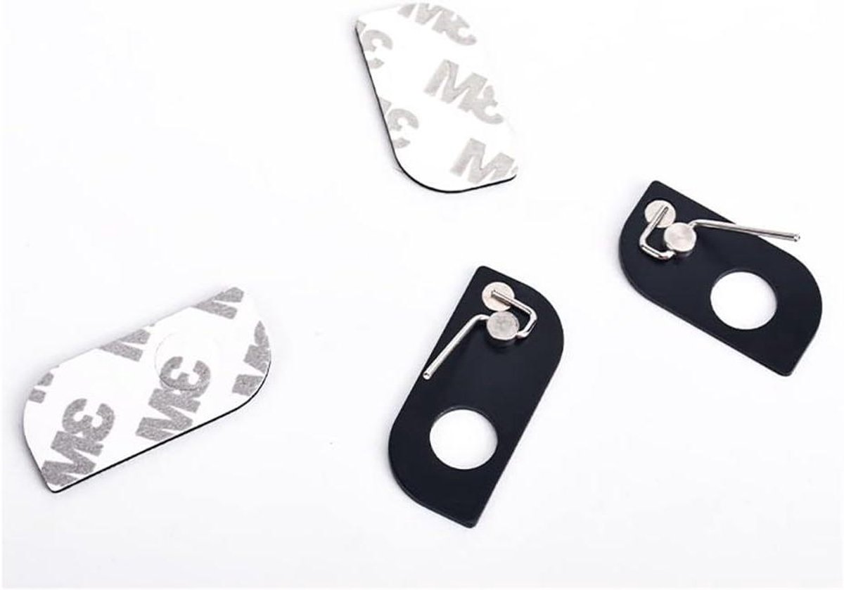 2 Stuks Roestvrij Staal Magnetische Pijl Rest voor Boogschieten Recurve Boog - Zwart - Professionele Outdoor Sport Accessoire展 Target Jacht.