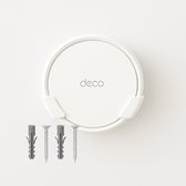 Promount Wandhouder geschikt voor TP-Link Deco BE25 – Mesh WiFi Houder / Router Wall Mount – Incl. Schroeven & Pluggen – Wit