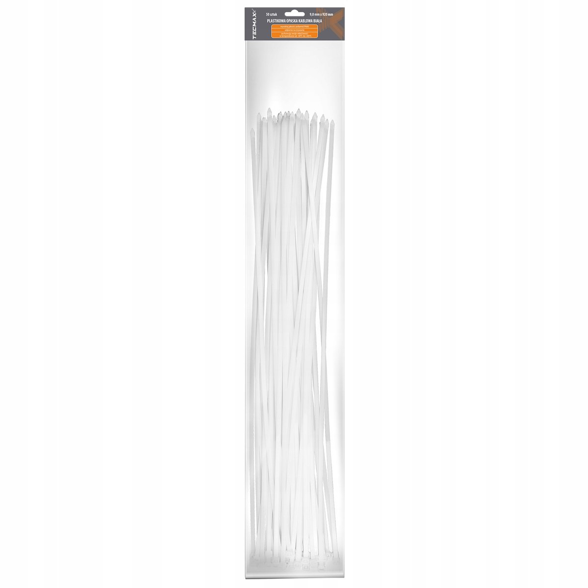 Witte Kabelbinders 9x920mm - 50 stuks
