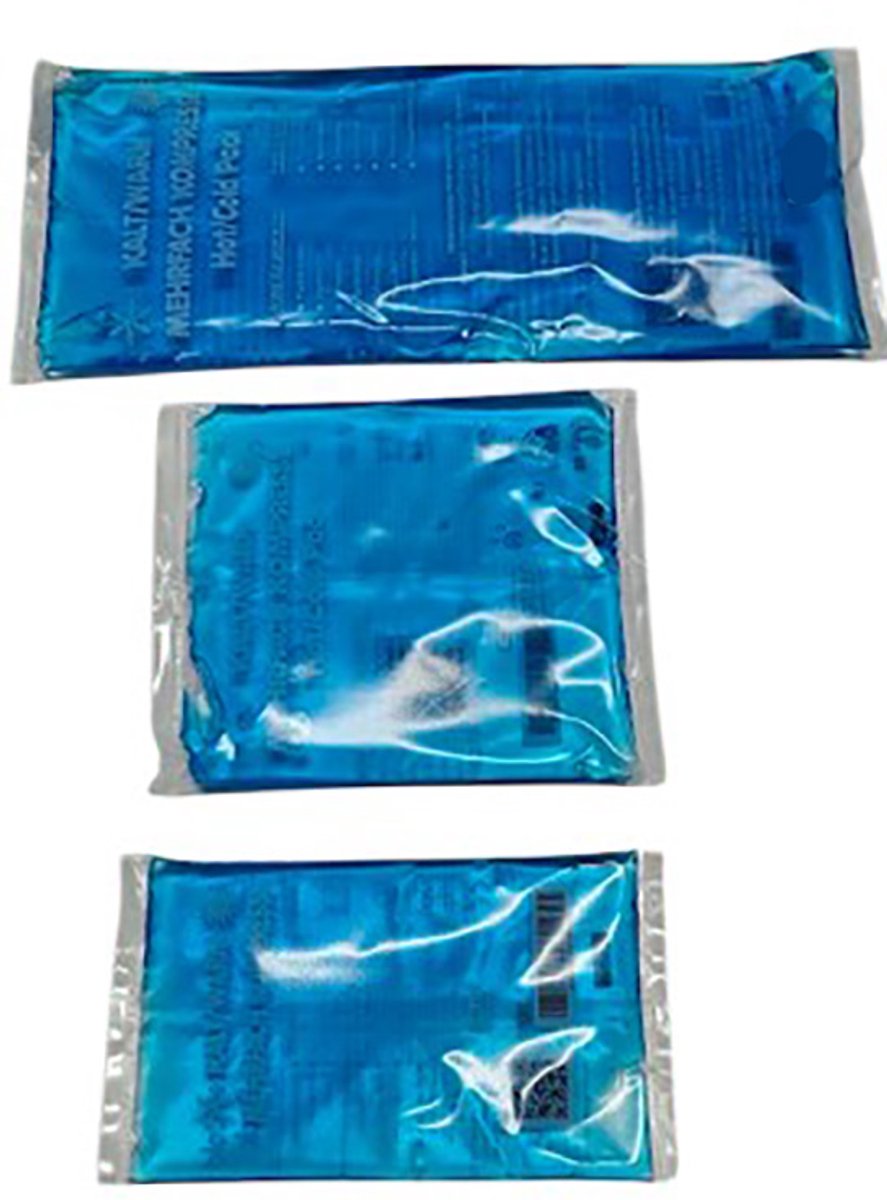 Rojafit - Hot/Cold pack - Herbruikbaar - Flexibel Hot/coldpack / icepack / gelpack - Voordeelset 3 stuks!! - Altijd de juiste maat in huis!!