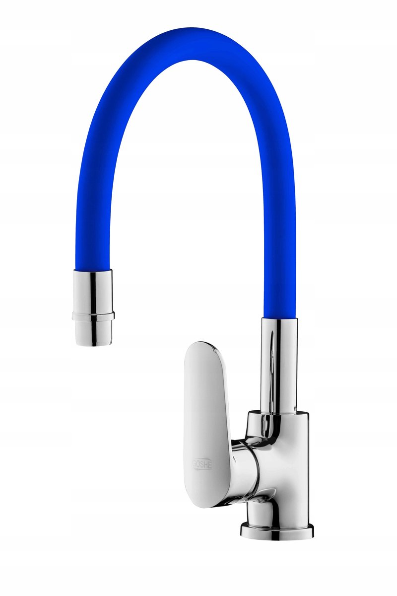 Goshe Ibbie Keukenkraan Blauw - Flexibele Uitloop, Staand Model