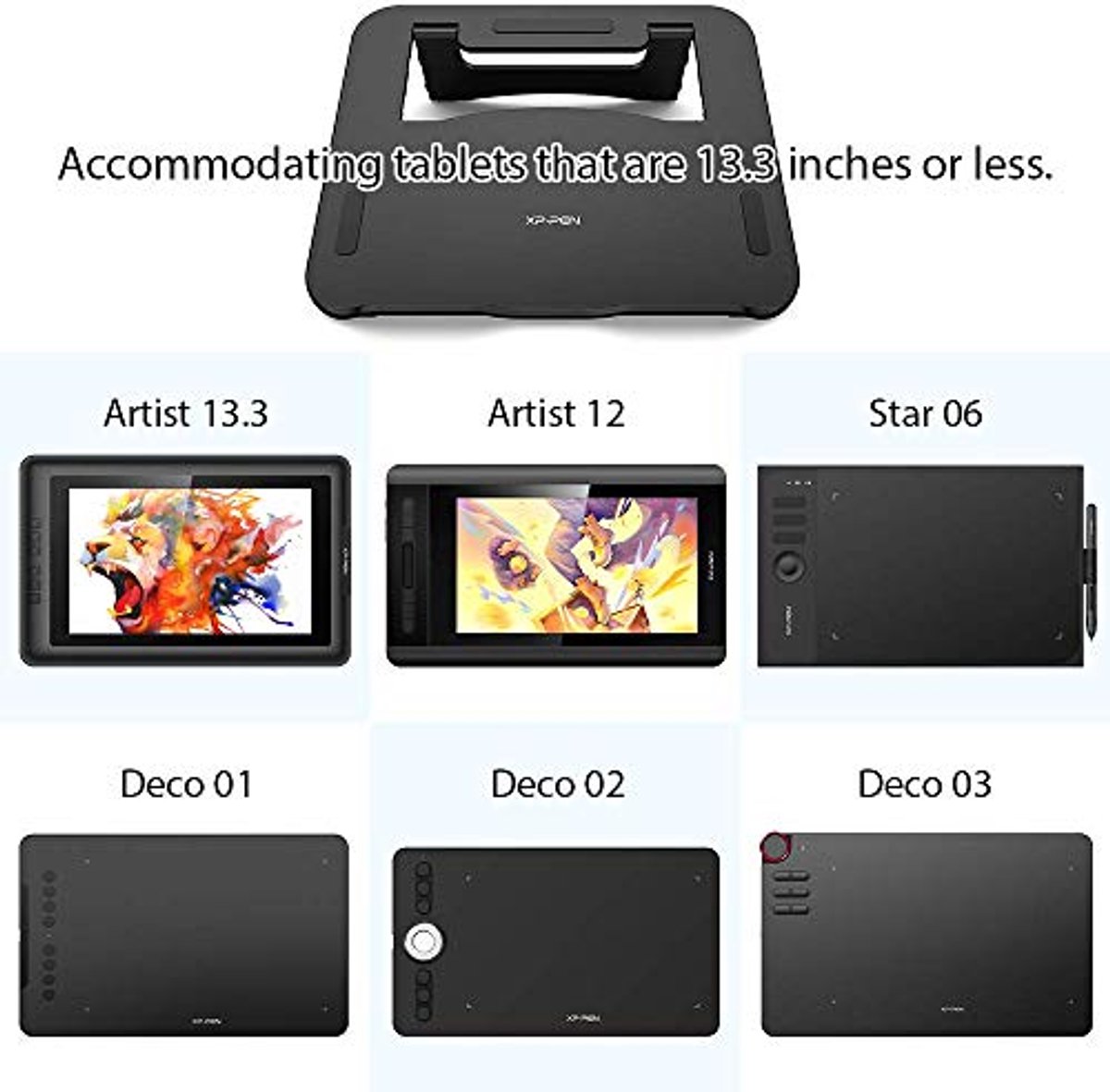 Draagbare Standaard voor Tekentablets - Geschikt voor 12 en 13.3 Inch Pen Displays