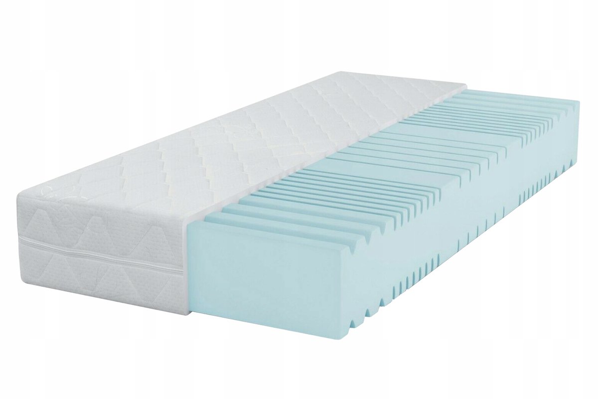 Materac piankowy 140x200 H4 twardy profilowany WAVE dwustronny