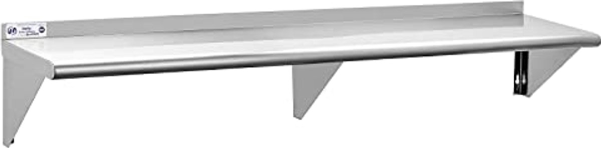 Roestvrijstalen zwevende plank 12x72 inch voor keuken en restaurant