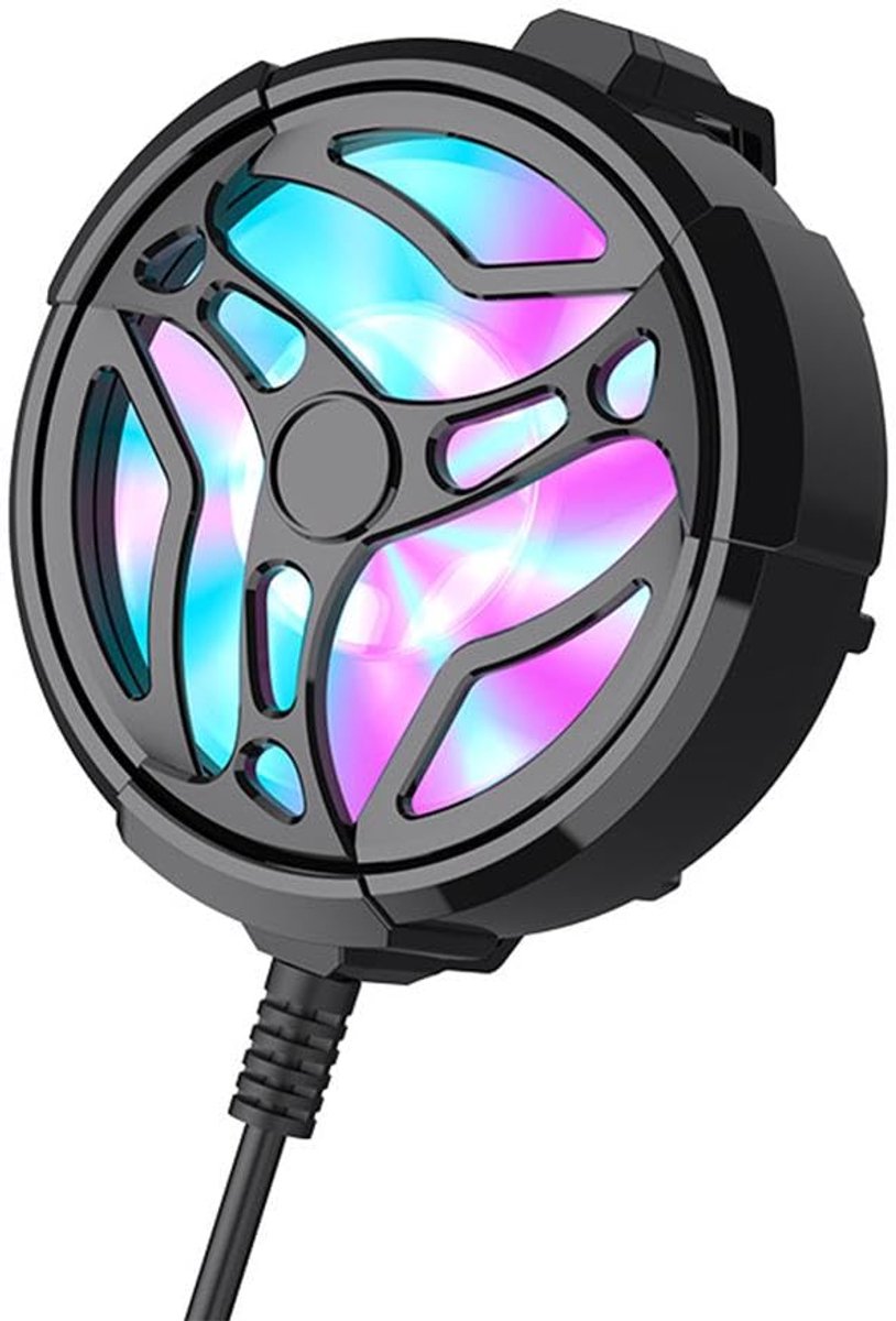Koelventilator voor mobiele telefoon, universele halfgeleiderradiator voor mobiele telefoon, achterklem voor koelventilator voor draagbare mobiele telefoon, geschikt voor koellichaam van gameconsoleradiator voor mobiele telefoon