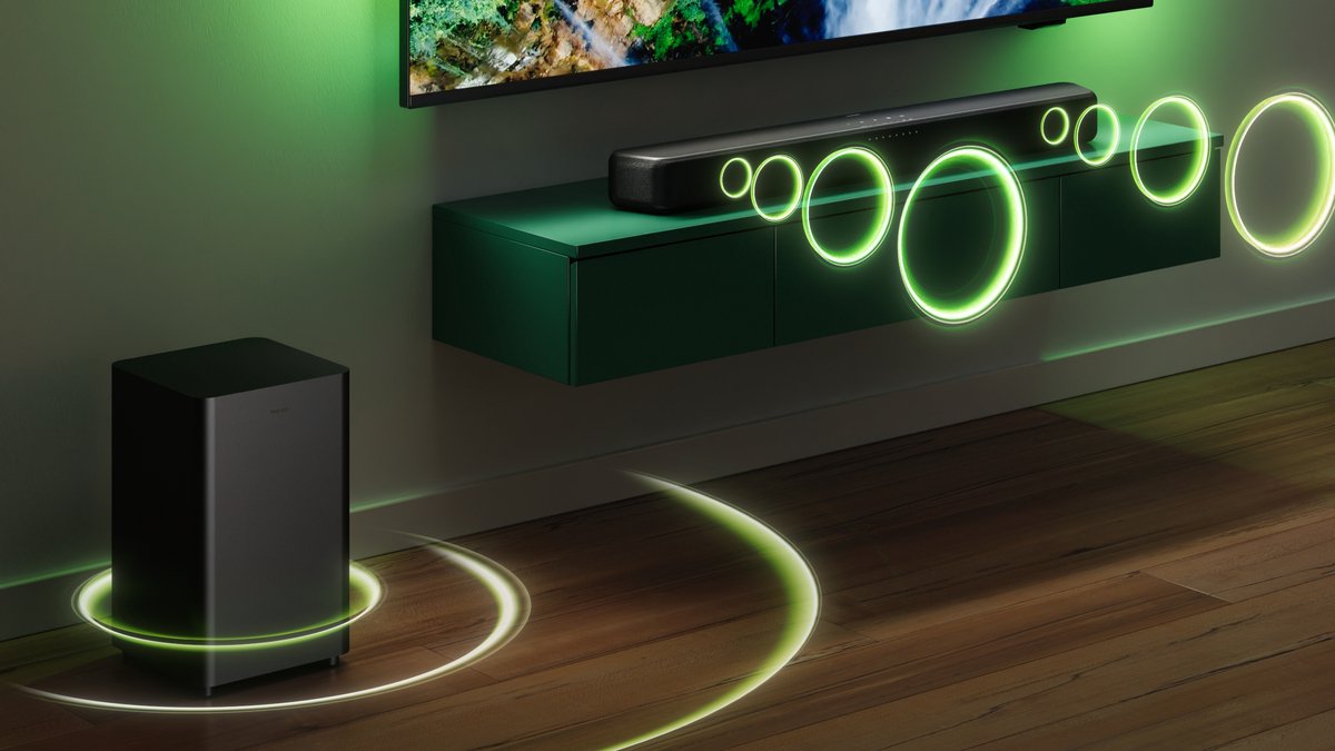 Philips TAB5309 Soundbar 2.1 met Draadloze Subwoofer Grijs - afbeelding 2